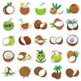 thumbnail image 4 of Calcomanías de grafiti impermeables con forma de coco, 50 unidades/lote, 4 of 5