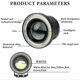 thumbnail image 5 of uds luz antiniebla para coche Ojos de Ángel anillo Halo faros Led redondos lámpara de conducción Universal, 5 of 5