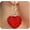 Red2, variant on Red Valentines Heart Dangle Earrings for Women Trendy Dainty Rhinestone Love Hoop Earrings Long Crystal Heart Earrings Birthday Anniversary Jewelry