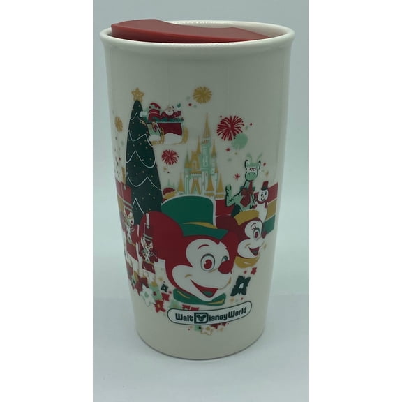 Disney Parks Walt Disney World Icons Parks Holiday Starbucks Ceramic Tumbler New