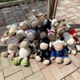 thumbnail image 2 of Venta de 25-80 cm, lindos lobos soñolientos y ovejas con pañuelo, juguete de peluche creativo, muñeco de peluche, oveja, juguete para niños, regalo de Navidad, 2 of 5