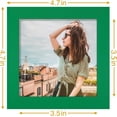 thumbnail image 3 of Vittanly 4x4 Picture Frame, Premium Material with Shatter Resistant Plexiglass, Photo Frame for Wall or Table Top Display, Green, 1 Pack, 3 of 6