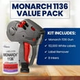 thumbnail image 2 of Monarch 1136 Price Gun with Labels Value Pack: Includes Monarch 1136 Pricing Gun, 112,000 White Pricemarking Labels, 2 of 6