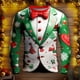 thumbnail image 1 of Camiseta con estampado 3D de Navidad para hombre y mujer, traje simulado, Tops de manga larga, ropa de diseñador de moda para fiesta, ropa de gran tamaño para niños, nuevo, 1 of 5