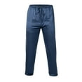 thumbnail image 1 of Tinglu Men Sleepwear Trousers Silk Satin Pajamas Pyjamas Pants Sleep Bottoms Nightwear, 1 of 8