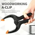 thumbnail image 3 of 10pcs Ratchet Bar Clamp 2/3/4/6/9 Inch Woodworking A-Clip Black Wood Working Clip Plastic DIY Ergonomic Grip for Crafts Photography, 3 of 9