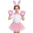 thumbnail image 4 of CAIXIA Easter Bunny Ears Accessories Easter Dresses For Girls Bunny Ears Headband And Tail Set Rabbit Nose Bow Tie, 4 of 5