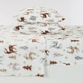 thumbnail image 2 of Great Bay Home Printed Velvet Plush Warm and Cozy Fleece Sheet Set  (King, Snowy Reindeer), 2 of 9
