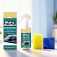 thumbnail image 3 of Glass Cleaner Spray Kit with Hydrophilic Waterproof Coating for Car Windshields and Windows, Includes Applicator Sponge and Towel, 3 of 9