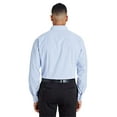 thumbnail image 3 of Devon & Jones DG540 Men's CrownLux Performance Micro Windowpane Woven Dress Shirt-French Blue/ White-S, 3 of 3