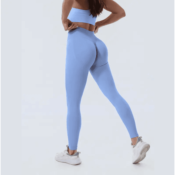 Coral Canton Seamless High Waisted Sports Leggings for Women Tummy Control Compression Workout Pants with Scrunch Butt No Front Seam Buttery Soft Yoga Gym Leggings Sculpting Fit All Season Activewear