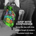 thumbnail image 6 of Geometry Dash Lunch Bags Insulated Lunch Box Container Adjustable Cooler Tote Bag Shoulder Bag, 6 of 8