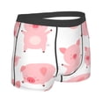thumbnail image 3 of Kll Kawaii Pigs Men'S Cotton Boxer Briefs Underwear-Small, 3 of 9