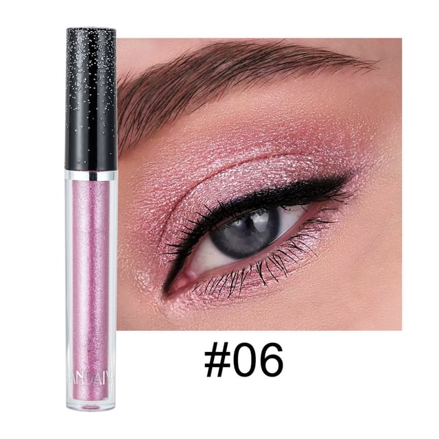 DPTALR Single Diamond Liquid Eye Shadow Psychedelic Pearly Shiny Eye Shadow Lying Silkworm Tear Makeup Eye Shadow Liquid,2.5ml