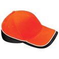 thumbnail image 1 of Beechfield - Gorra/Visera  Unisex deportiva Modelo Competition  - Verano/Piscina - 100% algodón. (Paquete de 2) (Naranja/Negro/Blanco), 1 of 2