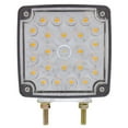 thumbnail image 2 of United Pacific 38758 - Double Face Turn Signal Light - 52 Led Double Stud (Driver) - Amber & Red Led/Clear Lens, 2 of 4