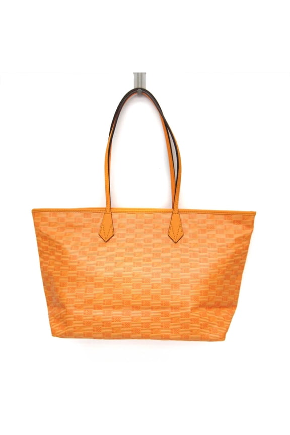 Pre-Owned Moreau SAINT TROPEZ Medium Men,Women PVC,Leather Tote Bag Yellow (Good)