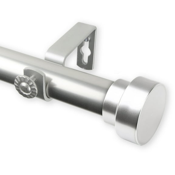 Rod Desyne Bonnet 1" Curtain Rod - Satin Nickel