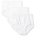 thumbnail image 2 of Bali Womens Double Support Brief 3-Pack, 6, White, 2 of 4