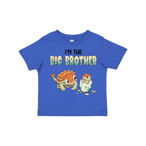 Inktastic I'm the Big Brother Ankylosaurus Bros Boys Toddler T-Shirt