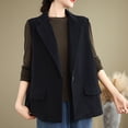 thumbnail image 1 of LOVZFMLL Cardigan pour Femmes Couleur Unie Sans Manches Col Rond Blouse, 1 of 9