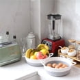 thumbnail image 2 of 1 cesta de cuerda de algodón, cesta de almacenamiento pequeña tejida de 25 x 9, bandeja de tela, cuenco, plato abierto redondo de frutas, joyas, llaves, kit de costura, 2 of 5