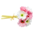 thumbnail image 3 of Paquete de crisantemo artificial Flor de simulación PU Decoración floral Paquete de flores falsas Decoración para el hogar, Rosa blanco Vogacara HA7497-01B, 3 of 6