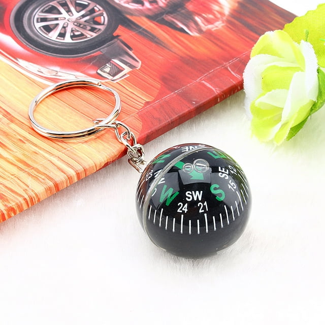 Ball Keychain Compass, Ball Shaped Compass Outdoor Keychain Compass Outdoor Survival For Hiking For Camping For Travel