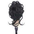 thumbnail image 6 of TOOYFUL Long s Head Hairpiece Band Portable Tousled Good Flexibility Messy Hair Circle for Girls Ball Head Adding Bun Volume black, 6 of 9