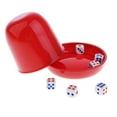 thumbnail image 4 of Tachiuwa Bar/pub/ktv/party/ Devinette Jeu de dés 4 Pouces avec 6 dés -4 Rouge, 4 of 7