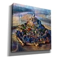 thumbnail image 2 of Epic Graffiti 'Normandy France Le Mont Saint Michel' by Pedro Gavidia, Canvas Wall Art, 12"x12", 2 of 2