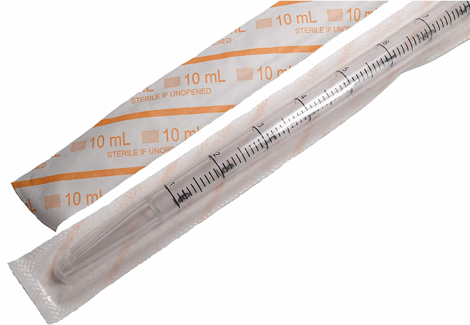 CRM  Serological Pipettes- Volume 10mL, Orange, Individually Wrapped, Sterile,  (case of 400 pieces)