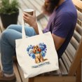 thumbnail image 4 of Cocker Spaniel Proud Dad Happy Father's Day Canvas Tote Bag Cockers Dog Lover Gifts Reusable Shopping Grocery Bag - 02008, 4 of 5