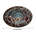 thumbnail image 3 of Fmbmuo Christmas 3D Rugs Optical Illusion Round Low-Profile Christmas Rug 3D Vortex Illusion Rug for Entryway Bathroom Kitchen, 3 of 4