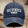 thumbnail image 2 of TIEVOSA Vintage Print Washed Cap for Men and Women Adjustable UniBaseball Hat（Navy）, 2 of 3