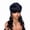 Blue, variant on Long Deep Wavy Synthetic Hair Wig with Bangs for Women - Light Blonde Half-Tied Style