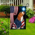 thumbnail image 3 of American Flag Basset Hound Dog Wearing Flag American Patriot Patriotic 4th of july Garden Flag, Double-Sided Decorative Outdoor Flag, Patriotic Polyester Yard Flag 12 x 18 in, 3 of 5