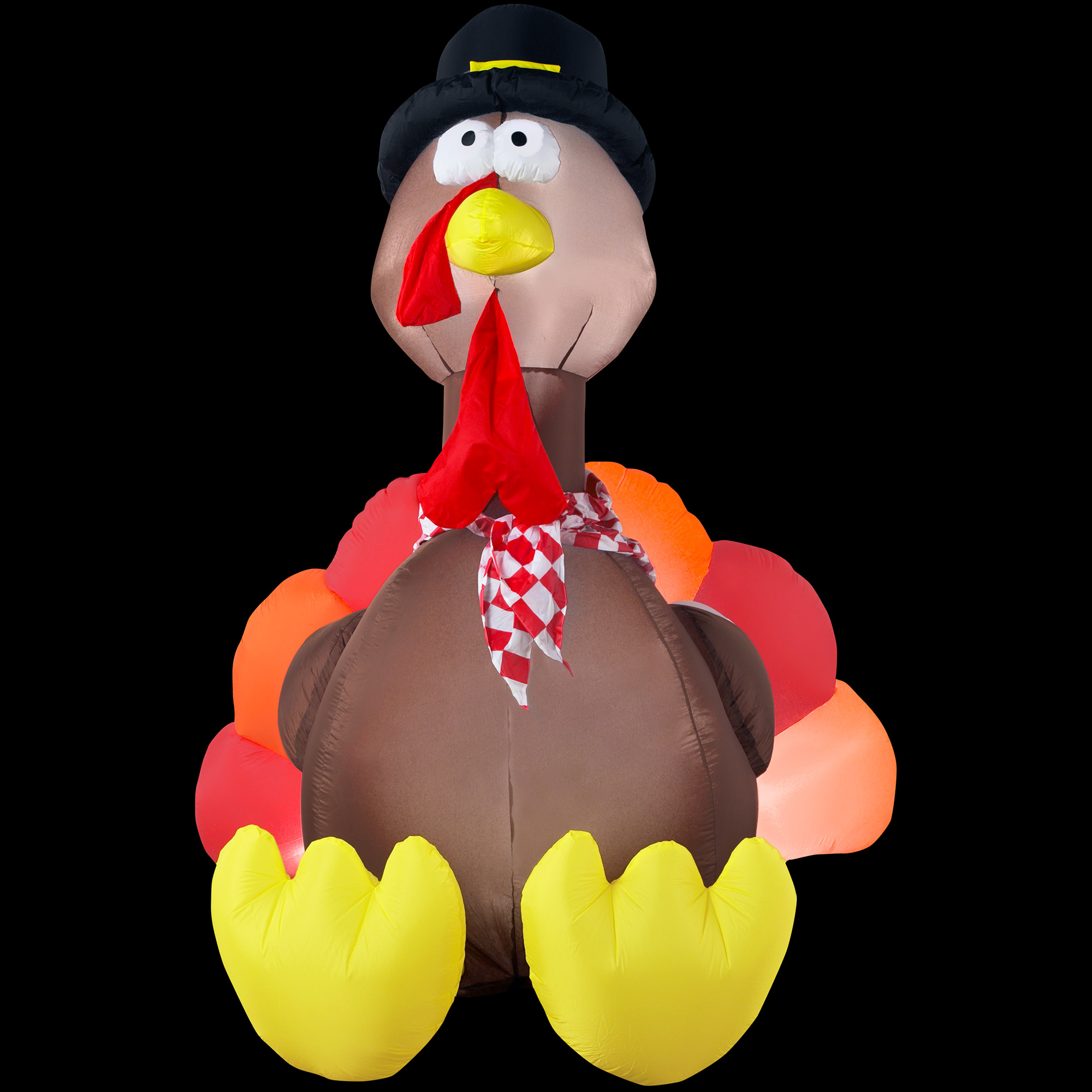 Gemmy 6 ft Inflatable Turkey Decoration with Lights - image 3 of 3