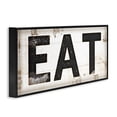 thumbnail image 3 of Stupell Industries Eat Typography Vintage Sign Food & Beverage Painting Black Framed Art Print Wall Art, 24 x 10, 3 of 9