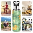 thumbnail image 5 of Ducks Daisy Flower on Green Wave Sports Water Bottle with Straw Lid Insulated Stainless Steel Leak Proof BPA Free Thermal Mug with Handle for Gym Yoga Cycling Camping, 5 of 8
