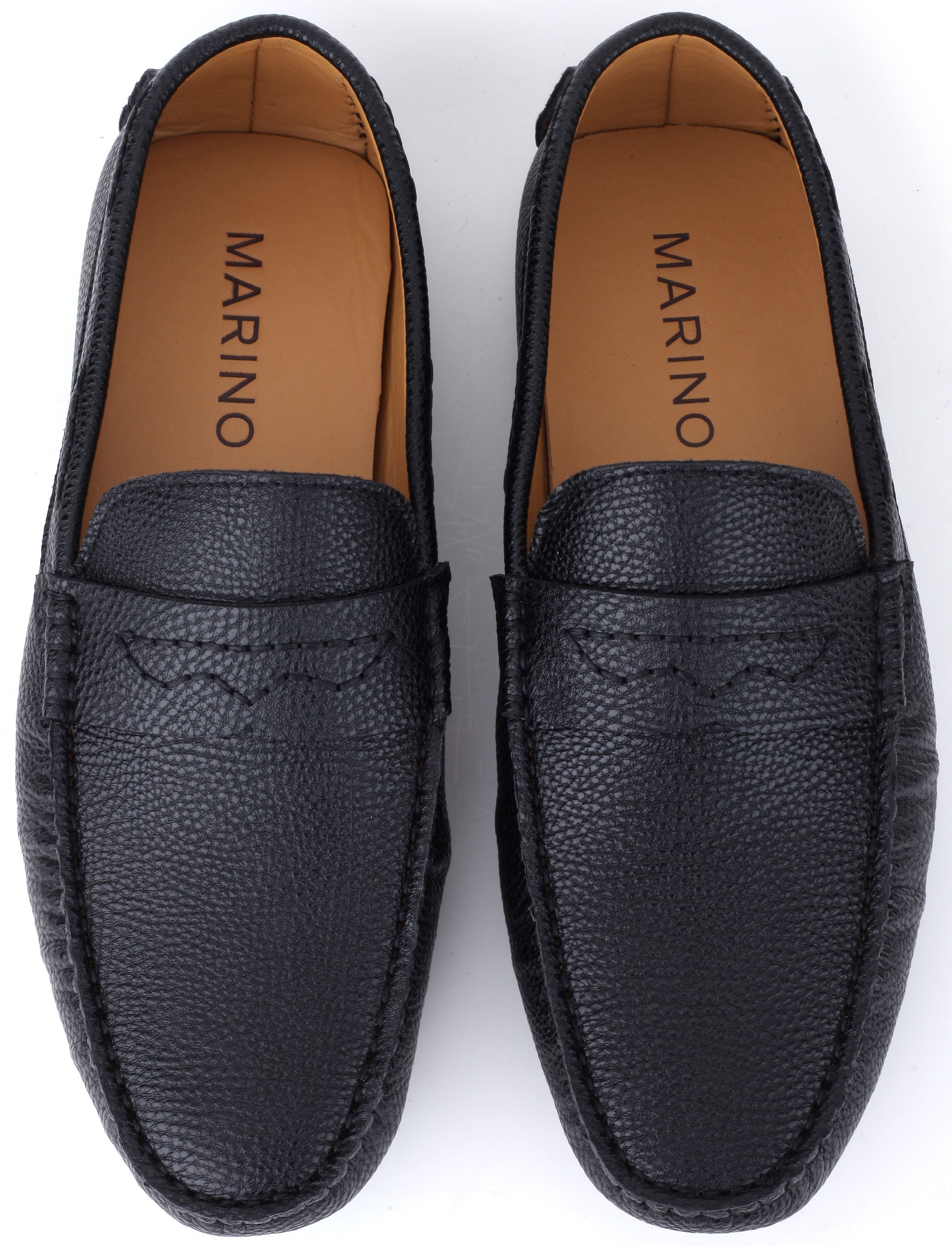 Wordt erger statisch noot Mio Marino Men's Casually Suave Leather Penny Loafers - Walmart.com