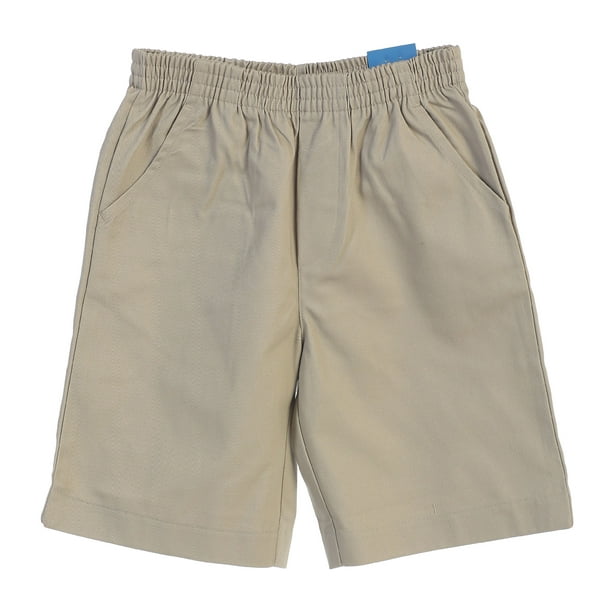 mens khaki shorts with elastic waistband