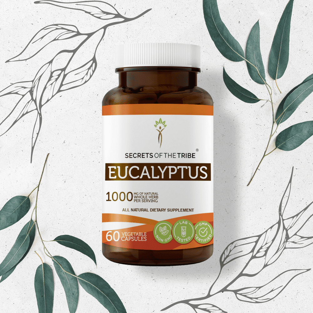 Secrets of the Tribe Eucalyptus 60 Capsules, 500 mg, Organic Eucalyptus
