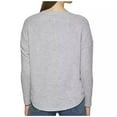 thumbnail image 2 of Calvin Klein Women's V-Neck Honeycomb Waffle Knit Top (Pearl Grey Heather, XL), 2 of 4