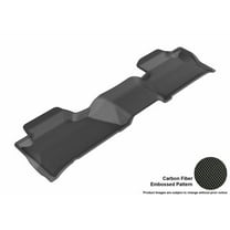U Ace  3D Maxpider Second Row Custom Fit Kagu Black Floor Mat for 2015-2016 Chevrolet Suburban - GMC Yukon XL Models - Black