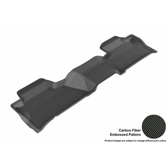 U Ace  3D Maxpider Second Row Custom Fit Kagu Black Floor Mat for 2015-2016 Chevrolet Suburban - GMC Yukon XL Models - Black