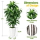 thumbnail image 4 of Árbol de dracaena artificial PUUKU de 150 cm con maceta blanca para interiores, 4 of 7