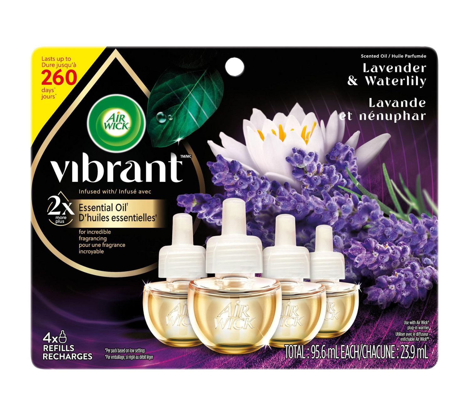 AIR WICK® SCENTED OIL - Refill -  Vibrant Lavender and Waterlily, 0+4