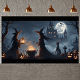 thumbnail image 6 of Spooky Design Halloween Banner Witch Theme Pumpkin Decorations Polyester Material Celebration Backdrop for Holiday Party Indoor Decoration Photo Shoot, 6 of 9