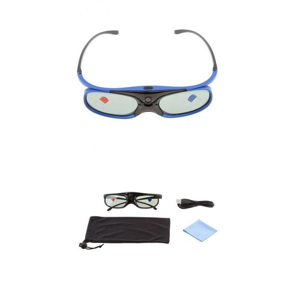 2 Piezas de Gafas 3D DLP- Recarga Y Ligeras de 144Hz para Proyector / /